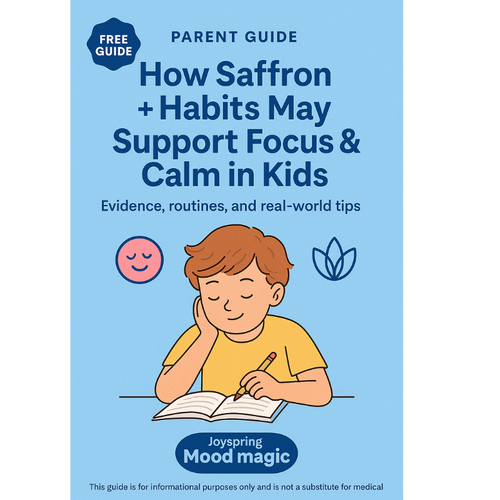 How Saffron + Habits Help Support Focus & Calm in Kids with ADHD