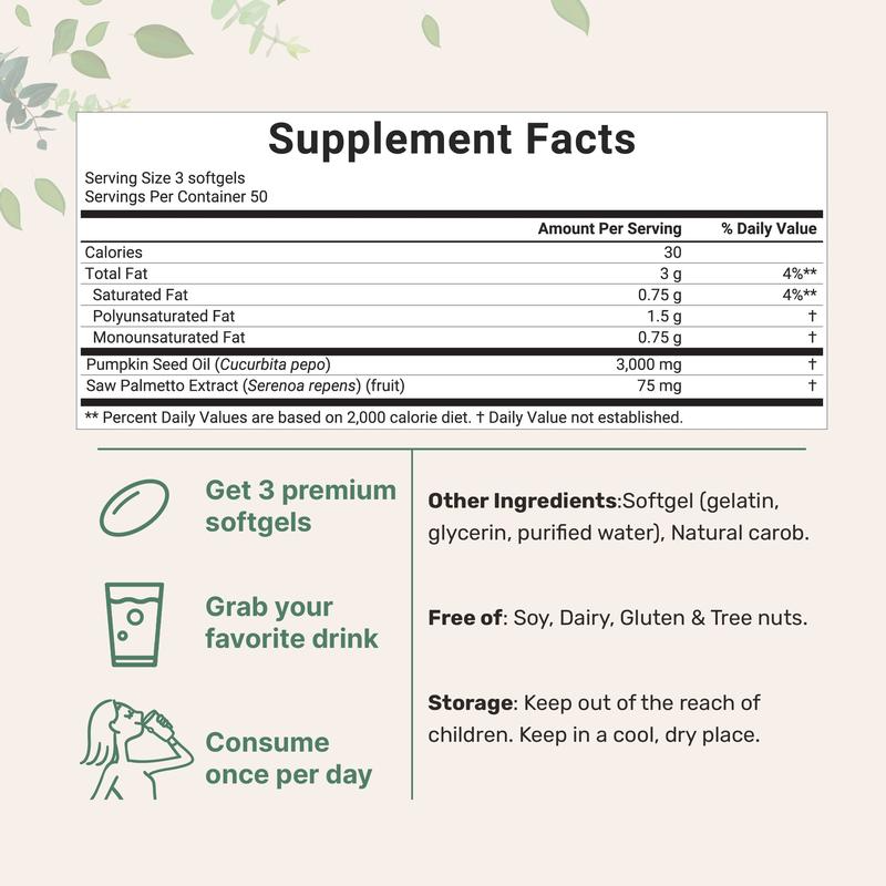 Pumpkin Seed Oil Softgels