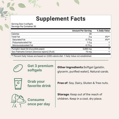 Pumpkin Seed Oil Softgels